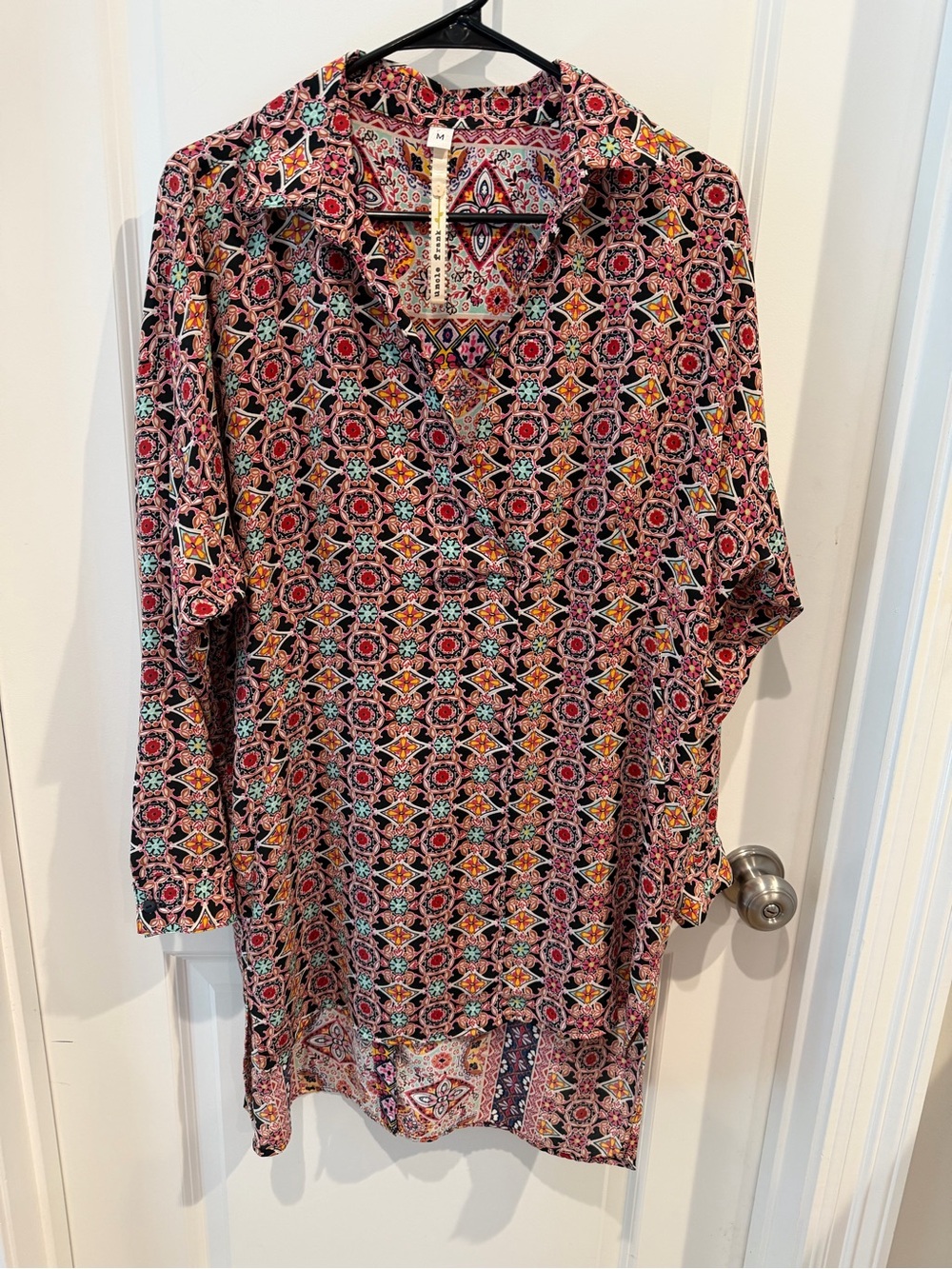 Uncle Frank Printed Boho Tunic Size Medium